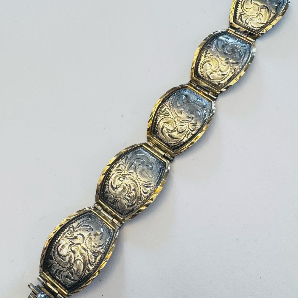 Vintage Silver and Gold Fill Bracelet